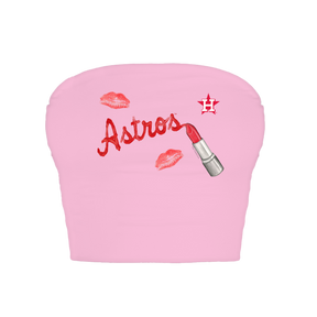 Houston Astros Lipstick Crop Tube Top