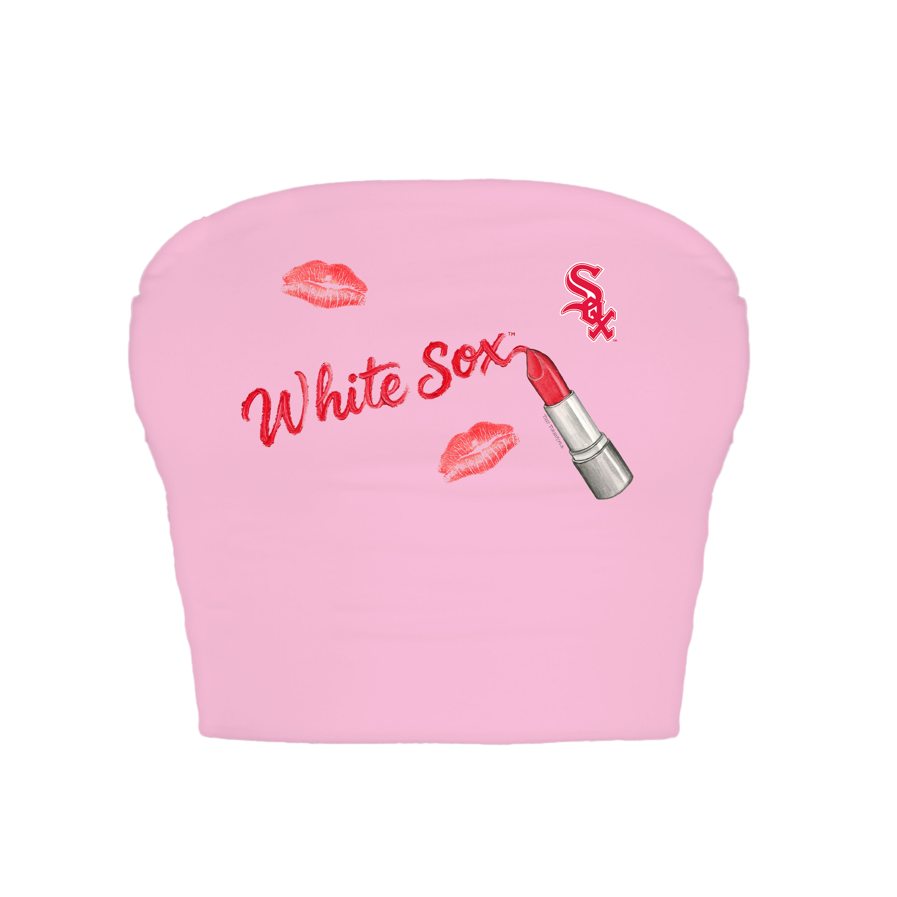 Chicago White Sox Lipstick Crop Tube Top