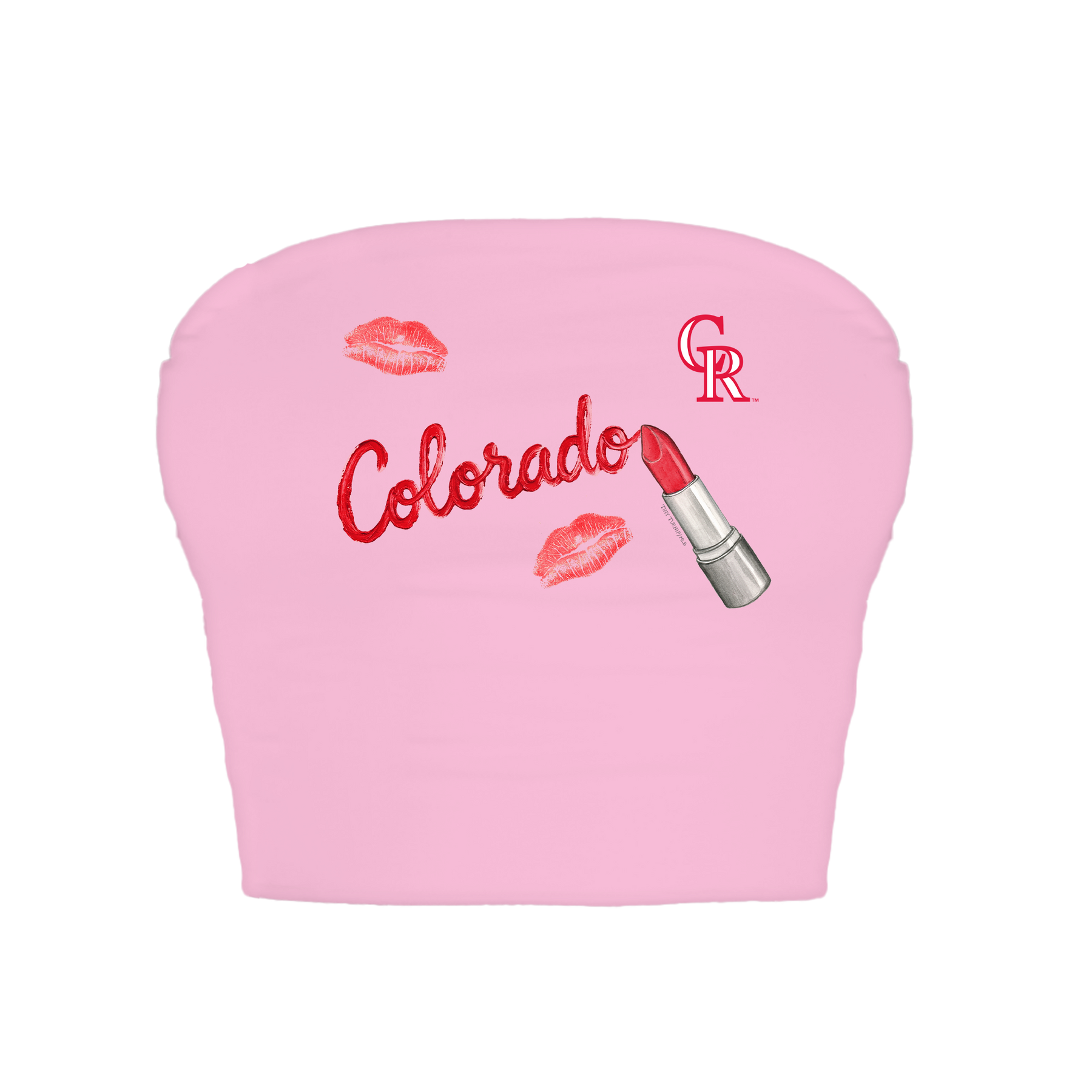 Colorado Rockies Lipstick Crop Tube Top