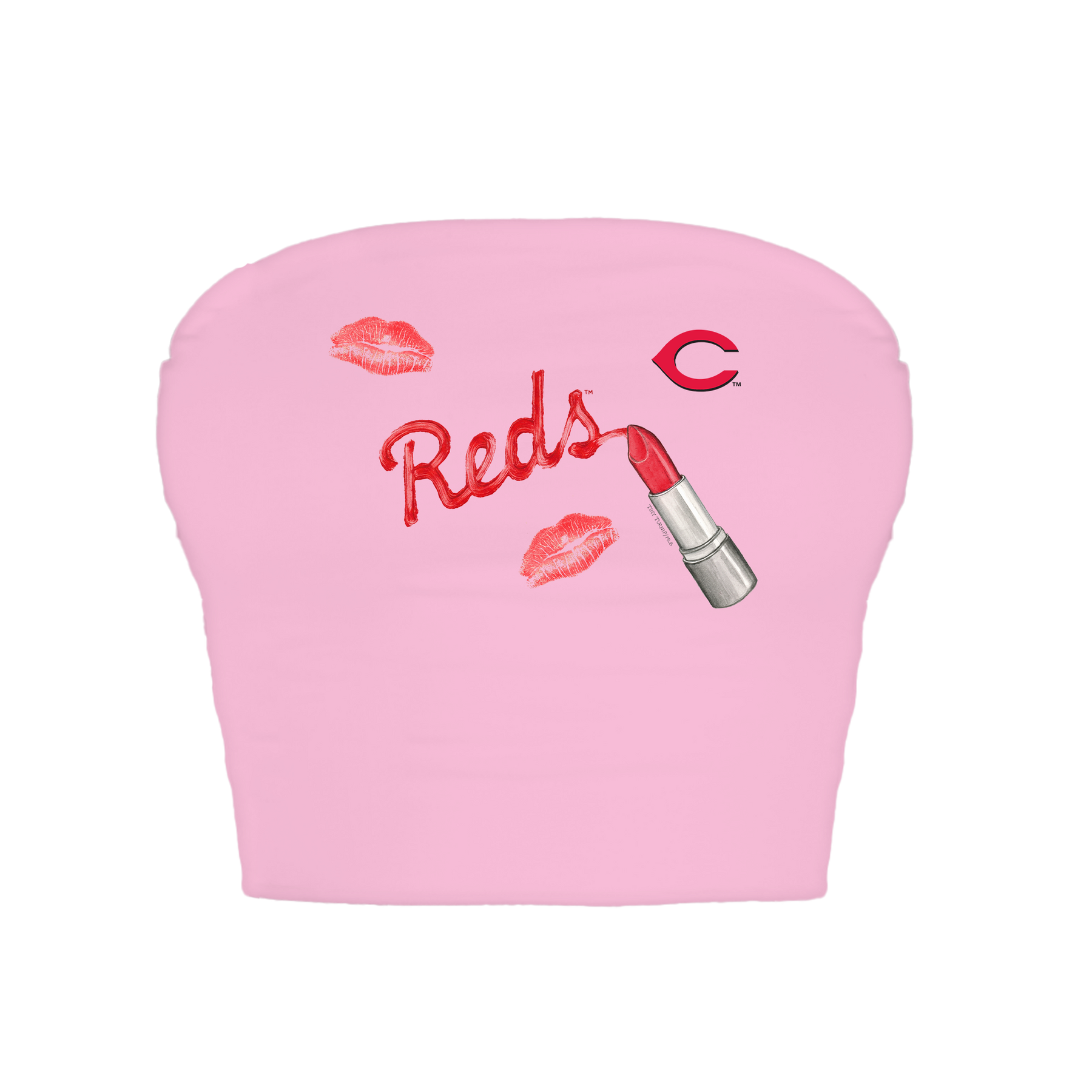 Cincinnati Reds Lipstick Crop Tube Top