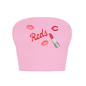 Cincinnati Reds Lipstick Crop Tube Top