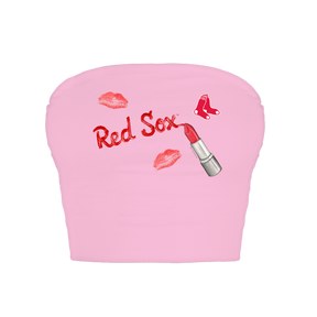 Boston Red Sox Lipstick Crop Tube Top