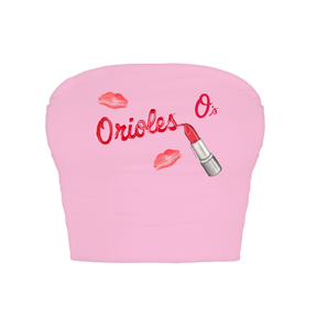 Baltimore Orioles Lipstick Crop Tube Top
