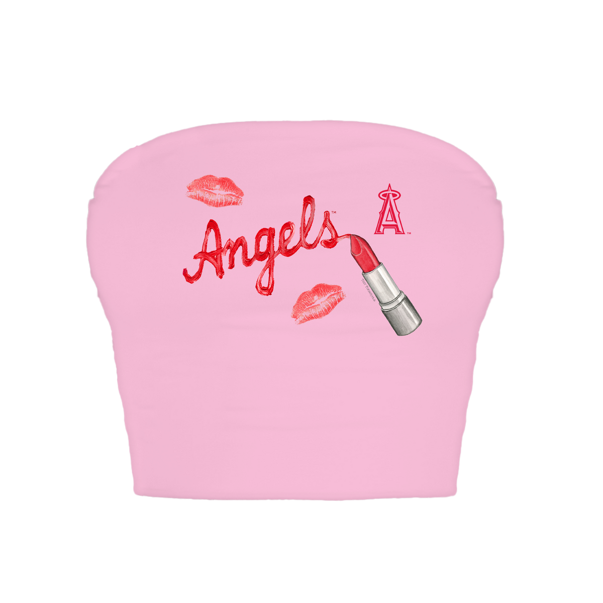 Los Angeles Angels Lipstick Crop Tube Top