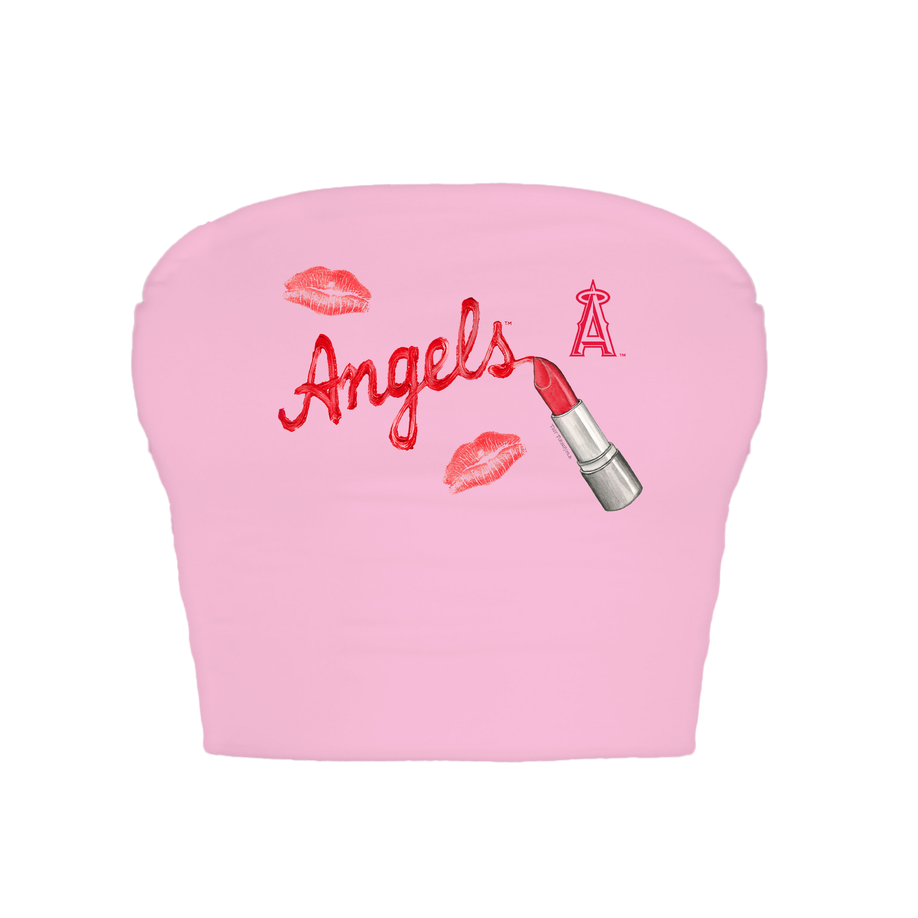 Los Angeles Angels Lipstick Crop Tube Top