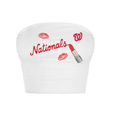 Washington Nationals Lipstick Crop Tube Top