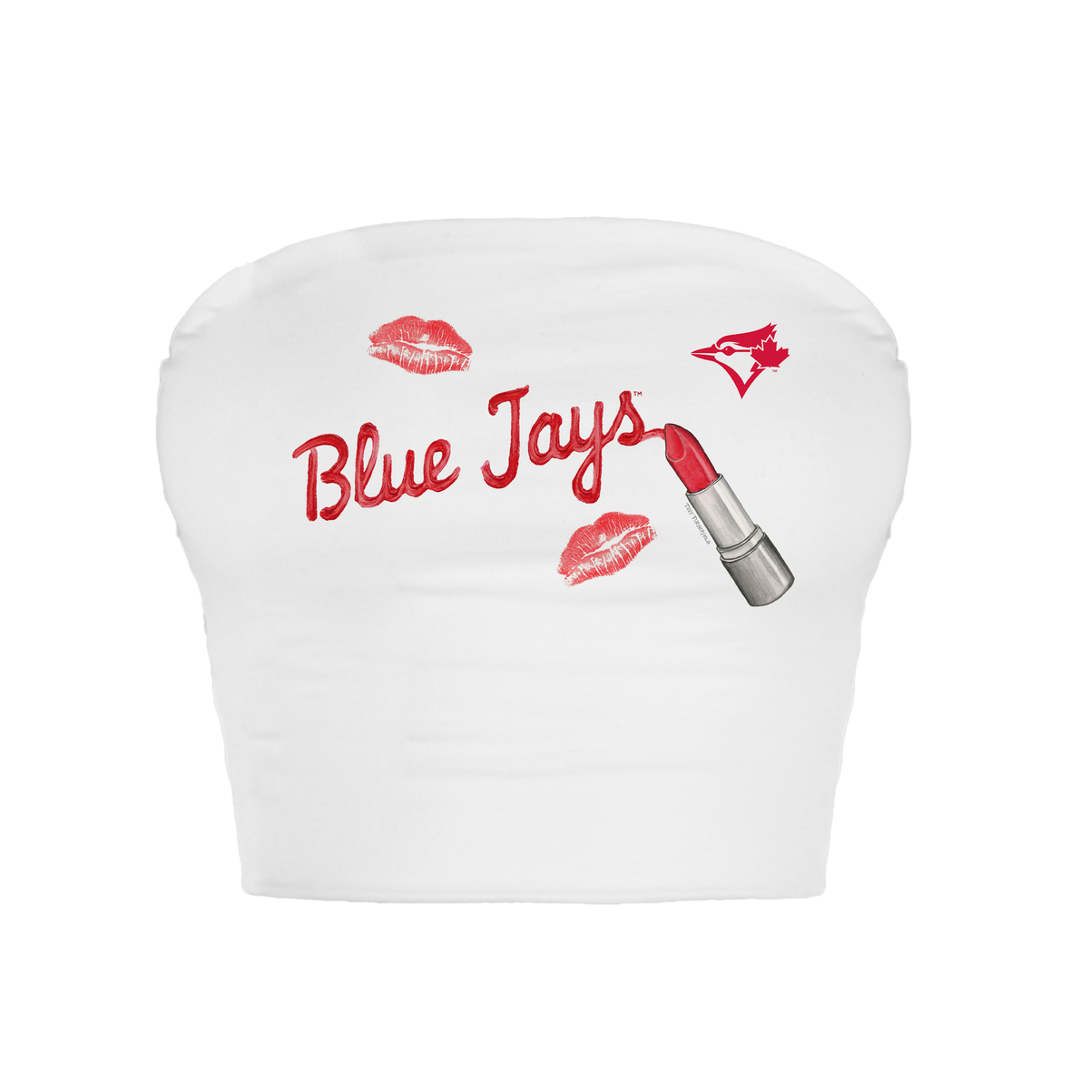 Toronto Blue Jays Lipstick Crop Tube Top