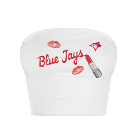 Toronto Blue Jays Lipstick Crop Tube Top