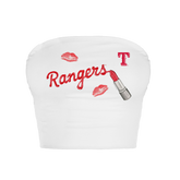 Texas Rangers Lipstick Crop Tube Top