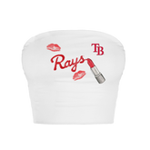 Tampa Bay Rays Lipstick Crop Tube Top