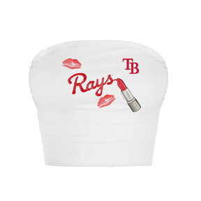 Tampa Bay Rays Lipstick Crop Tube Top