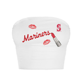 Seattle Mariners Lipstick Crop Tube Top