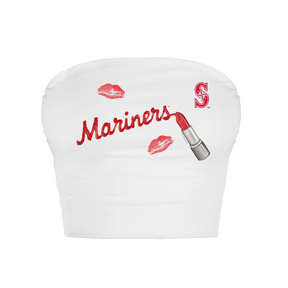 Seattle Mariners Lipstick Crop Tube Top