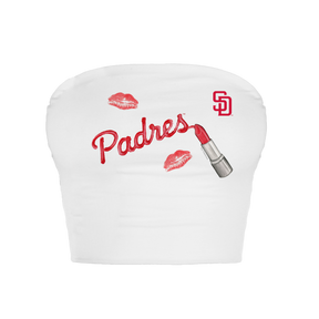 San Diego Padres Lipstick Crop Tube Top