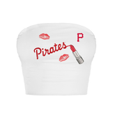 Pittsburgh Pirates Lipstick Crop Tube Top