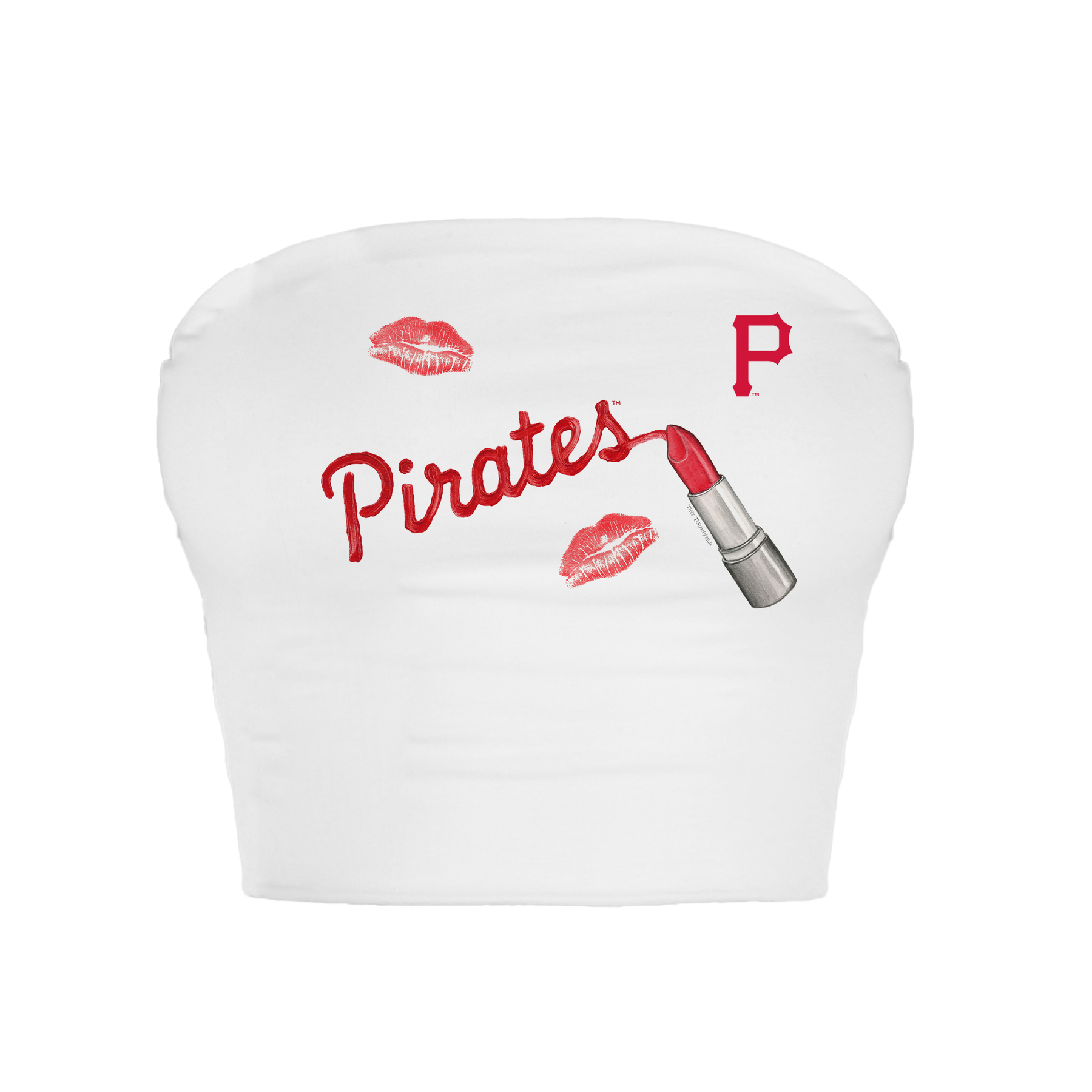Pittsburgh Pirates Lipstick Crop Tube Top