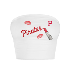 Pittsburgh Pirates Lipstick Crop Tube Top