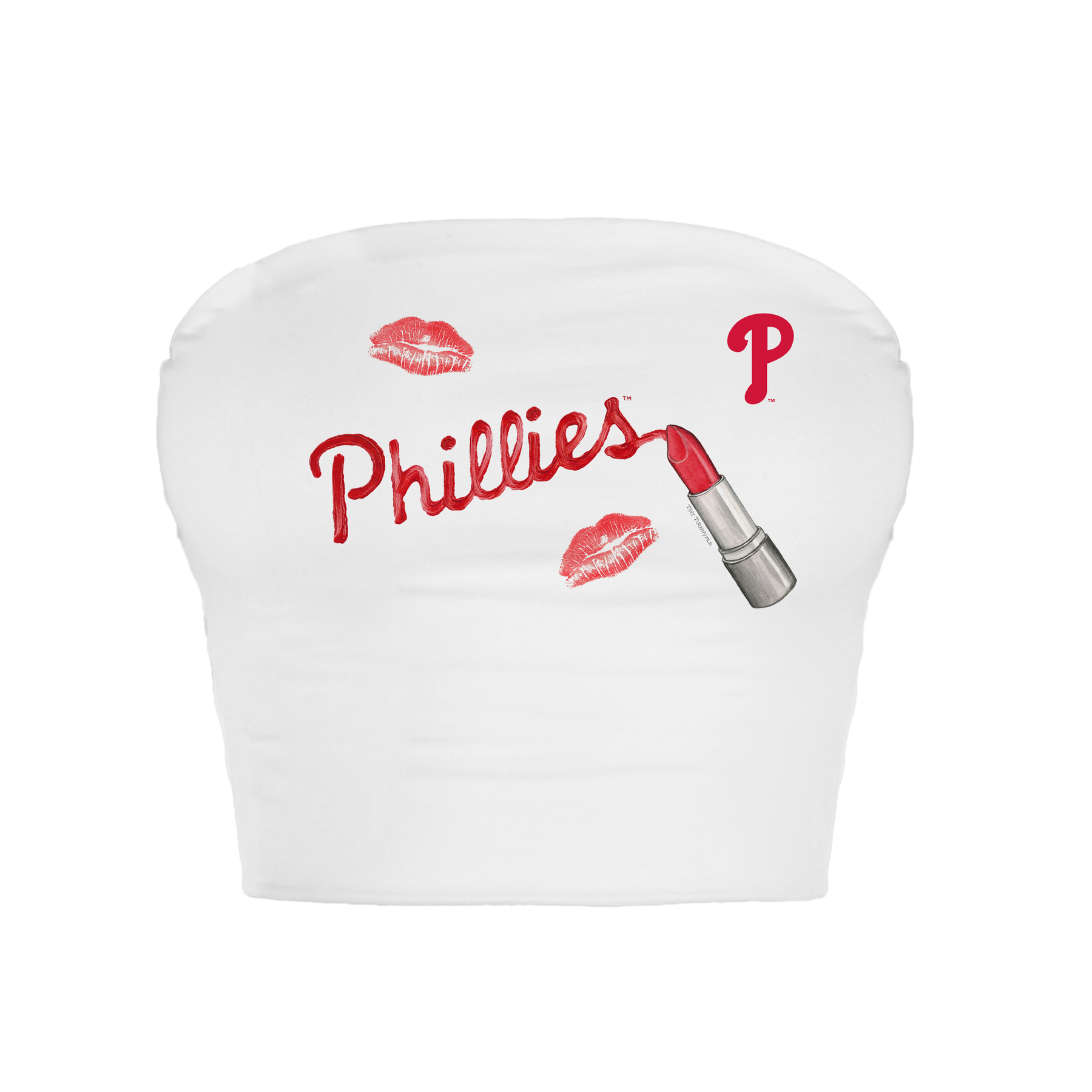 Philadelphia Phillies Lipstick Crop Tube Top