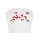 Oakland Athletics Lipstick Crop Tube Top