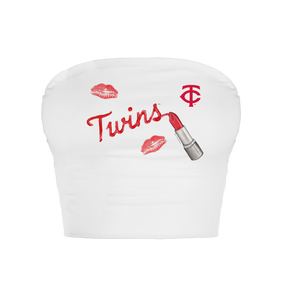 Minnesota Twins Lipstick Crop Tube Top