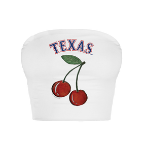 Texas Rangers Cherry Crop Tube Top