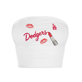 Los Angeles Dodgers Lipstick Crop Tube Top