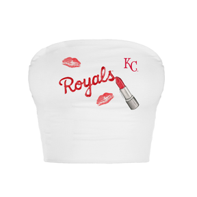 Kansas City Royals Lipstick Crop Tube Top