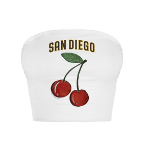 San Diego Padres Cherry Crop Tube Top