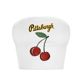 Pittsburgh Pirates Cherry Crop Tube Top