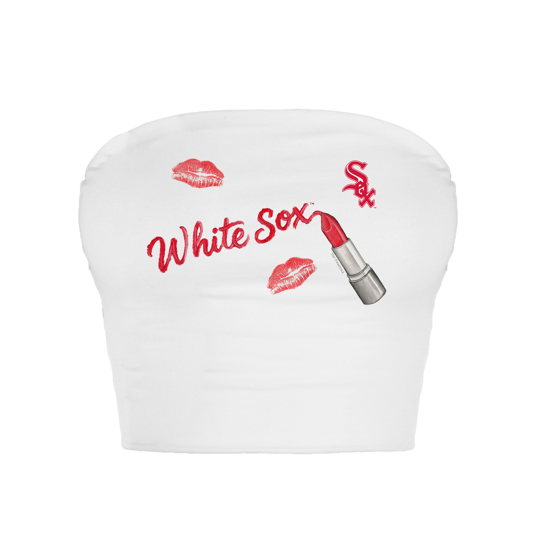 Chicago White Sox Lipstick Crop Tube Top