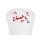 Colorado Rockies Lipstick Crop Tube Top