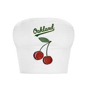 Oakland Athletics Cherry Crop Tube Top