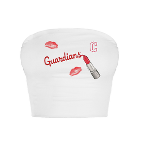 Cleveland Guardians Lipstick Crop Tube Top