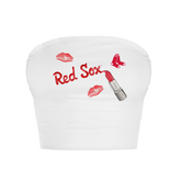 Boston Red Sox Lipstick Crop Tube Top