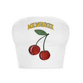 Milwaukee Brewers Cherry Crop Tube Top