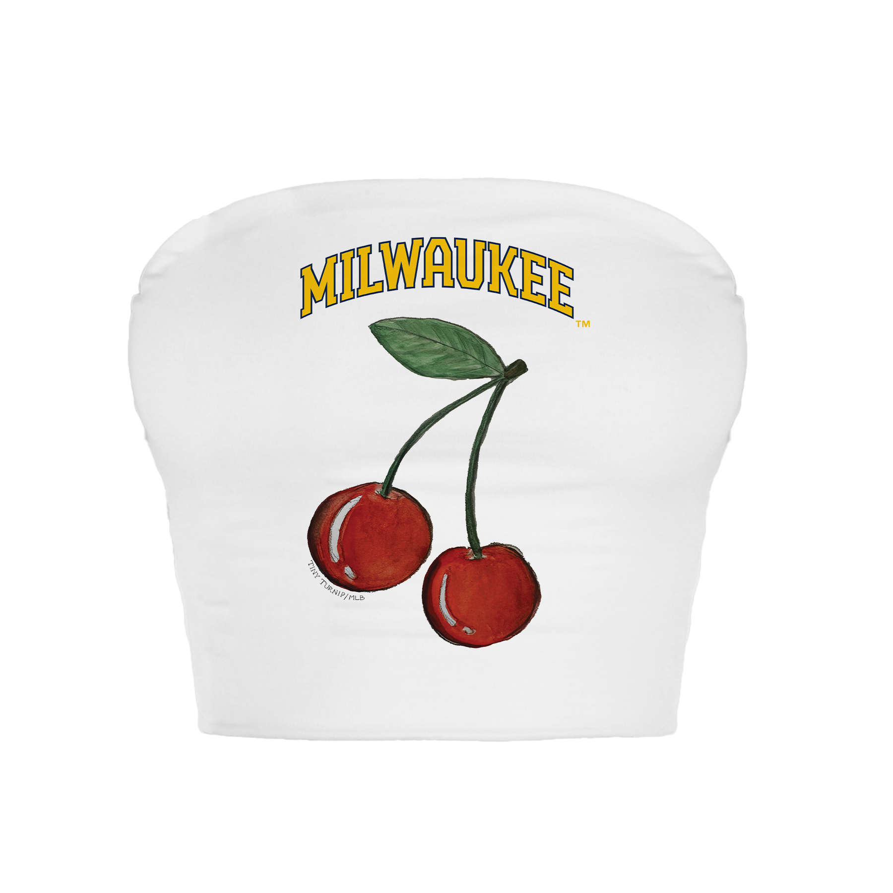 Milwaukee Brewers Cherry Crop Tube Top