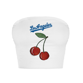 Los Angeles Dodgers Cherry Crop Tube Top