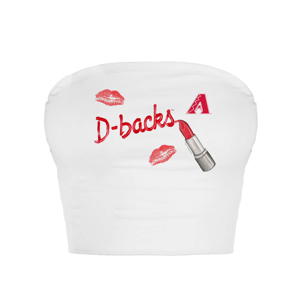 Arizona Diamondbacks Lipstick Crop Tube Top