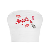 Los Angeles Angels Lipstick Crop Tube Top