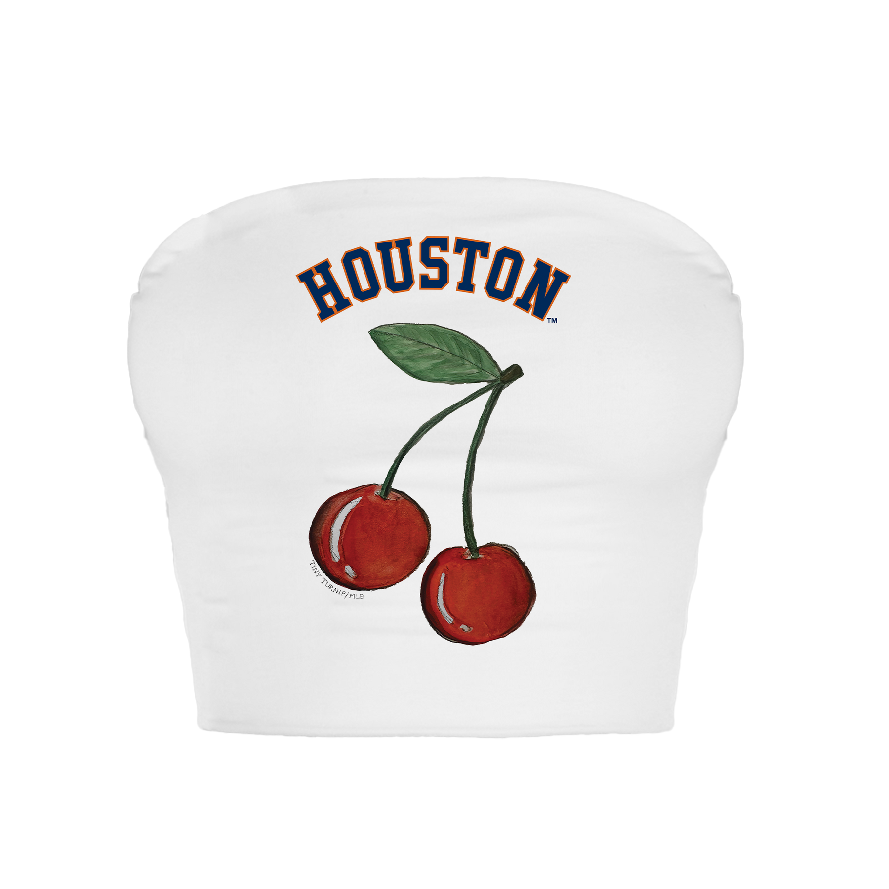 Houston Astros Cherry Crop Tube Top
