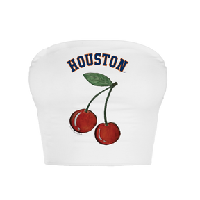 Houston Astros Cherry Crop Tube Top