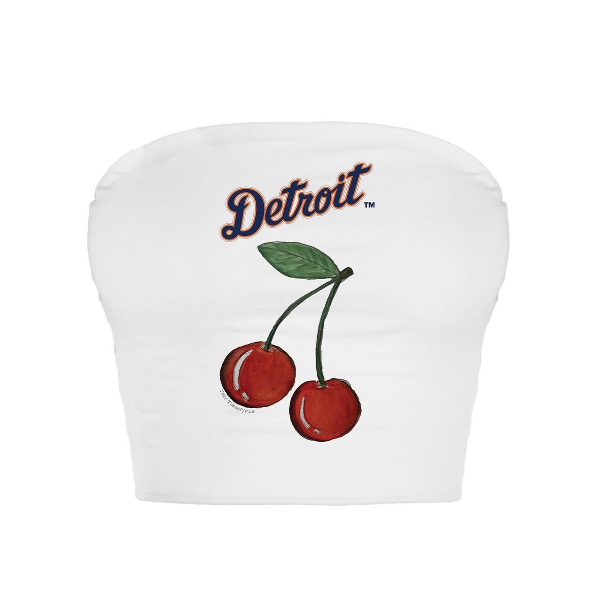Detroit Tigers Cherry Crop Tube Top