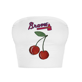 Atlanta Braves Cherry Crop Tube Top