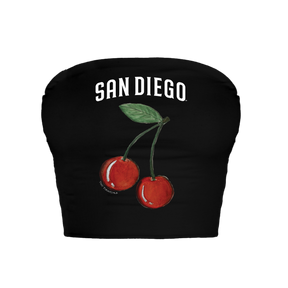 San Diego Padres Cherry Crop Tube Top
