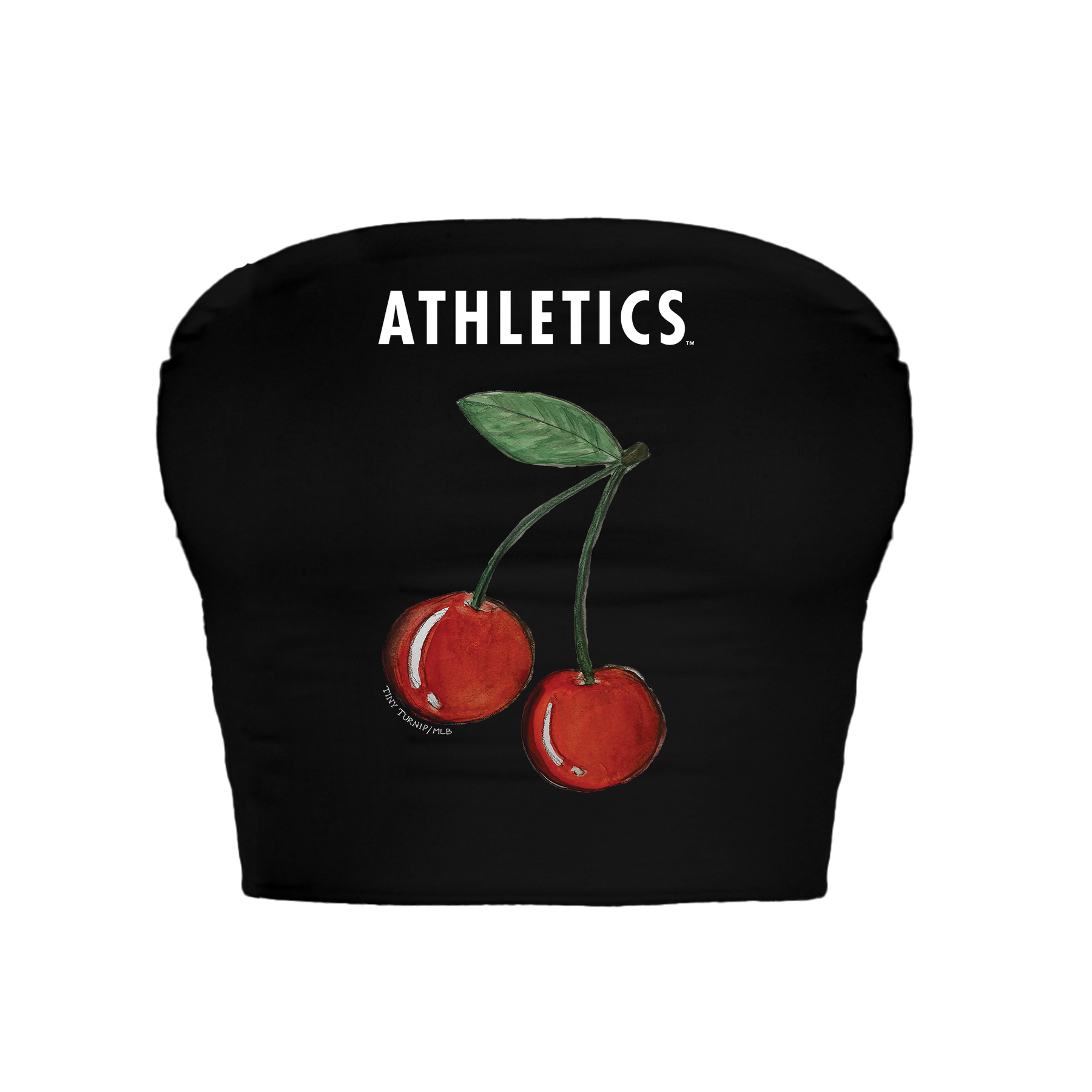 Oakland Athletics Cherry Crop Tube Top