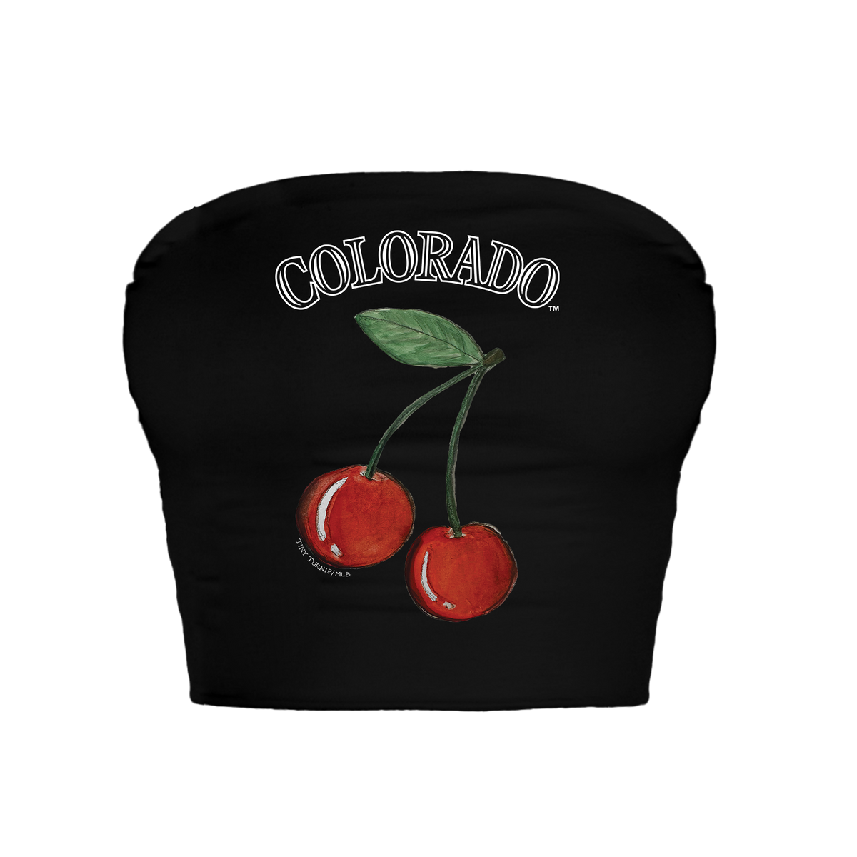 Colorado Rockies Cherry Crop Tube Top
