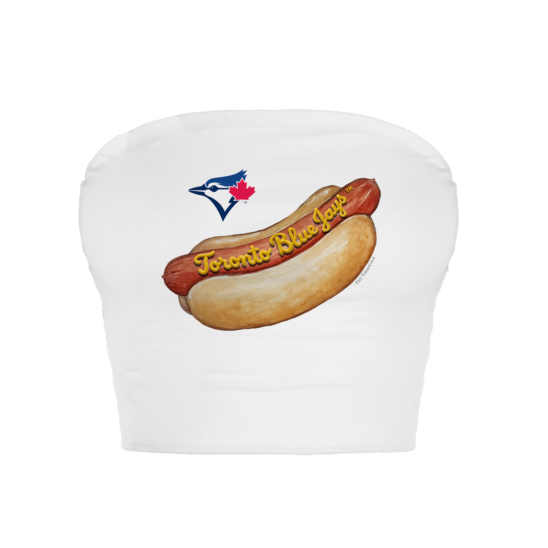 Toronto Blue Jays Hot Dog Crop Tube Top
