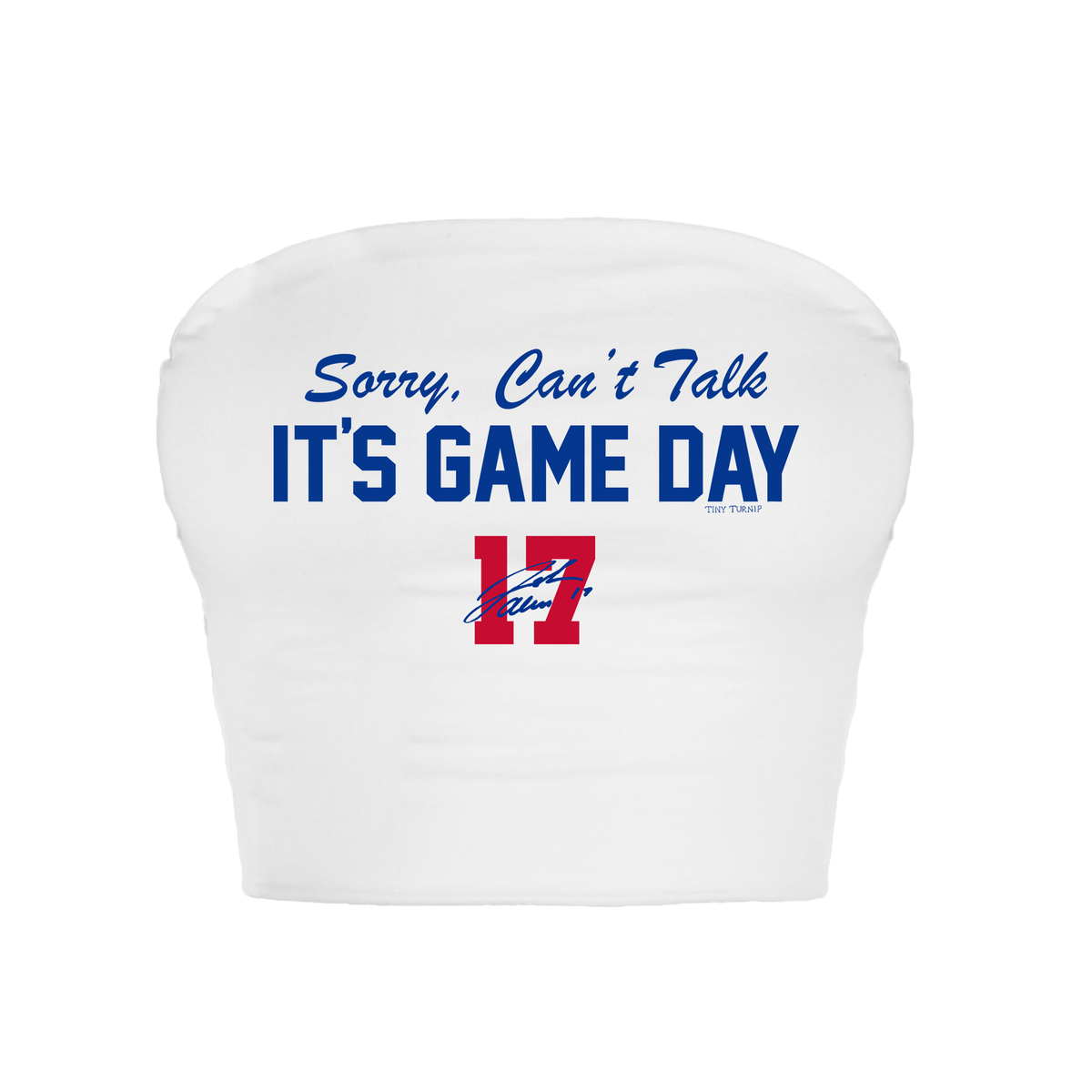 VIP Football: Sorry Can't Talk, It's Game Day - Crop Tube Top