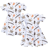 VIP MLB Crossbats w/ Name, Number, Logo - Molly Dress - Tiny Turnip