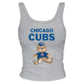 Chicago Cubs Teddy Ribbed Tank - Tiny Turnip